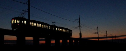 夕暮れ電車