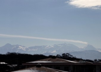 焼け山の噴煙