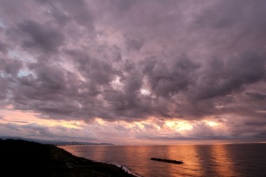 １９：３９鵜の浜展望台