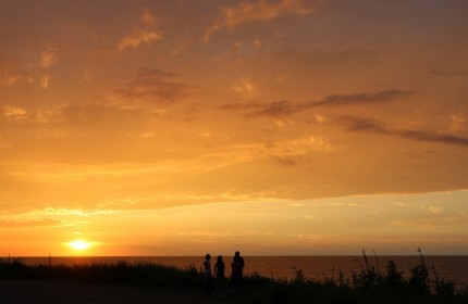 160819四ツ屋浜夕焼け