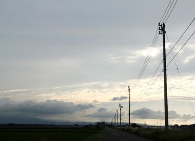 米倉新田の夕刻