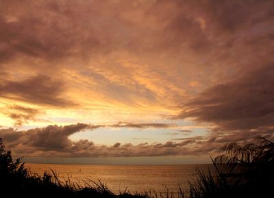 鵜の浜の夕焼け