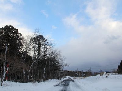 雪の道