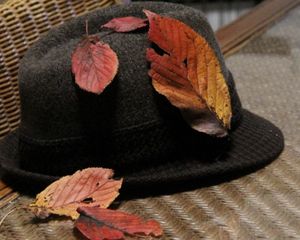 帽子と枯葉１